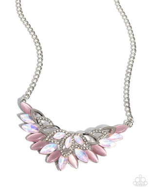 Marquise Maneuver - Pink Necklace