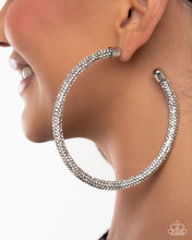 Load image into Gallery viewer, Classy Condition - White Hoop Earrings