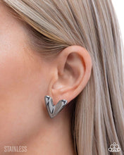 Load image into Gallery viewer, Reflective Romance - Silver Stainless Steel Post Earrings