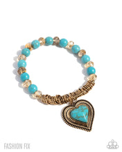 Load image into Gallery viewer, Horseshoe Heartthrob - Gold Bracelet