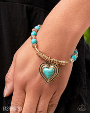 Load image into Gallery viewer, Horseshoe Heartthrob - Gold Bracelet