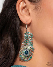 Load image into Gallery viewer, Prized Peacock - Green Earrings