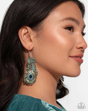 Load image into Gallery viewer, Prized Peacock - Green Earrings