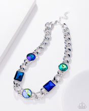 Load image into Gallery viewer, Groundbreaking Glitter - Green Choker Necklace