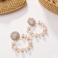 Load image into Gallery viewer, Wistfully Waltzing - Gold Post Earrings