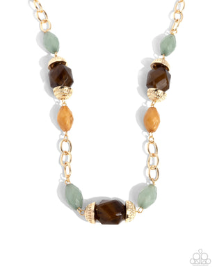 Beauty Culture - Brown Necklace