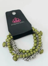 Load image into Gallery viewer, Good Vibes Only - Green Set of Bracelets