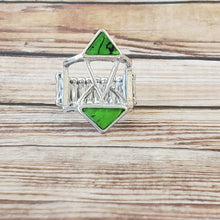 Load image into Gallery viewer, Making Me Edgy - Green Ring