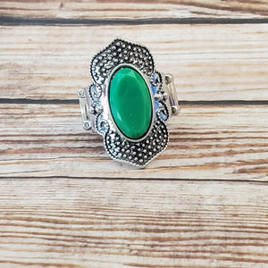 Taj Mahal Trendsetter - Green Ring