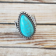 Load image into Gallery viewer, Urban Elements - Blue Ring 🔸Turquoise Stone🔸