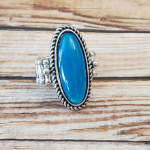 Load image into Gallery viewer, Oval Oasis - Blue Ring