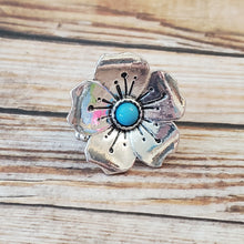 Load image into Gallery viewer, Boho Blossom - Blue Ring