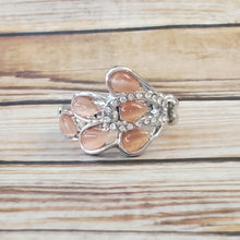 Load image into Gallery viewer, Cats Eye Cadence - Orange Dainty Ring