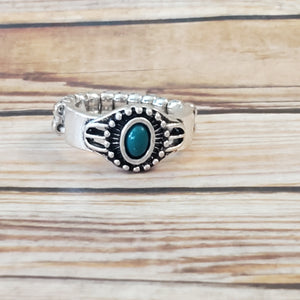 Right On TREK - Green Dainty Ring
