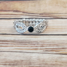 Load image into Gallery viewer, Extra Side Of Elegance - Green Dainty Ring