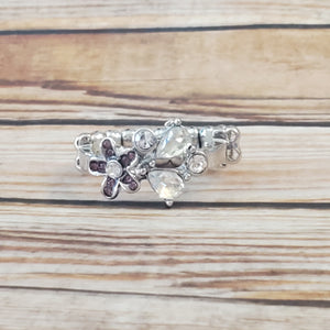 Enchanting Efflorescence - Purple Dainty Ring