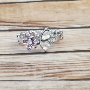 Enchanting Efflorescence - Pink Dainty Ring