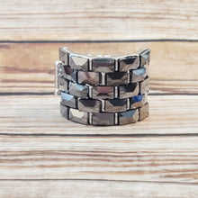 Load image into Gallery viewer, Checkered Couture - Silver Ring