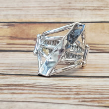 Load image into Gallery viewer, Encrypted Edge - Silver Ring