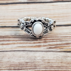Definitely DOT! - White Dainty Ring