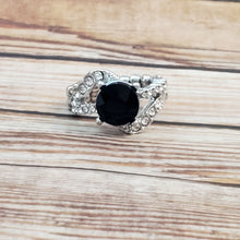 Load image into Gallery viewer, Blockbuster Boom - Black Dainty Ring
