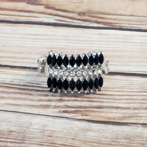 Cinematic Couture - Black Dainty Ring