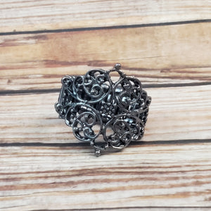 Victorian Valor - Black Gunmetal Ring