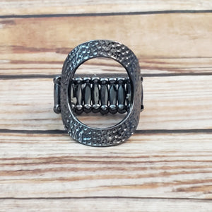 Tour de Contour - Black Gunmetal Ring