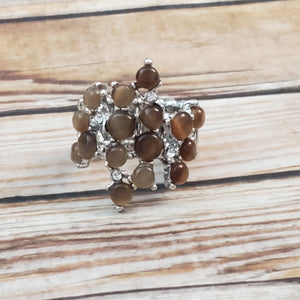Seeing Eye to Cats Eye - Brown Ring