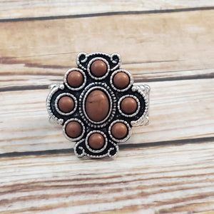 Santa Fe Fantasy - Brown Ring
