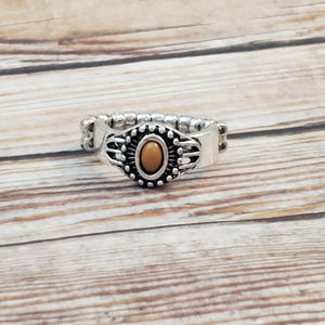Right On TREK - Brown Dainty Ring
