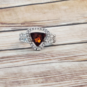 Elevated Engagement - Brown Dainty Ring