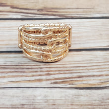 Load image into Gallery viewer, Crossing Signals - Gold Ring