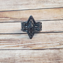 Load image into Gallery viewer, Deceivingly Diamond - Black Gunmetal Ring