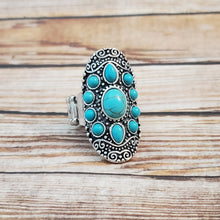 Load image into Gallery viewer, Stone Sunrise - Blue Ring