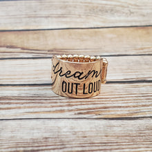 Load image into Gallery viewer, Dream Louder - Gold Ring