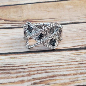 Triple Threat Twinkle - Silver Ring