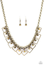 Load image into Gallery viewer, GEO Down In History - Brass Necklace