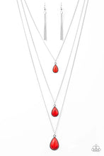 Load image into Gallery viewer, Mountain Tears - Red Necklace