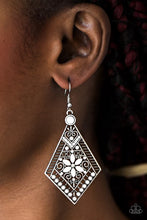 Load image into Gallery viewer, Stay Wild, Wildflower - White Earrings