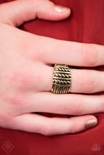 Load image into Gallery viewer, Text-ure Later! - Brass Ring