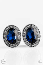 Load image into Gallery viewer, Titanic Treasure - Blue Clip-On Earrings
