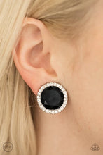 Load image into Gallery viewer, Positively Princess - Black Clip-On Earrings