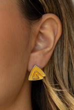 Load image into Gallery viewer, On Blast - Yellow Post Earrings