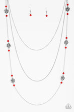 Load image into Gallery viewer, Hibiscus Hideaway - Red Necklace