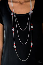 Load image into Gallery viewer, Hibiscus Hideaway - Red Necklace