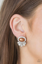 Load image into Gallery viewer, Happily Ever After-Glow - Brown Post Earrings