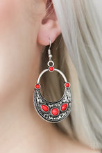Load image into Gallery viewer, Paleo Paradise - Red Earrings