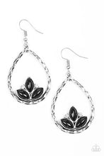 Load image into Gallery viewer, Lotus Laguna - Black Earrings