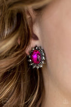Load image into Gallery viewer, Gala Glamour - Pink Clip-On Earrings